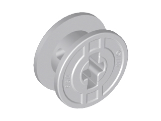 [P 61510 (Light Bluish Gray)] String Reel 2 x 2 x 1 Drum with Axle Hole