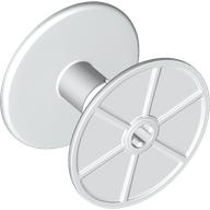 [P 80295 (White)] String Reel 4 x 4 x 3 Drum with Axle Hole
