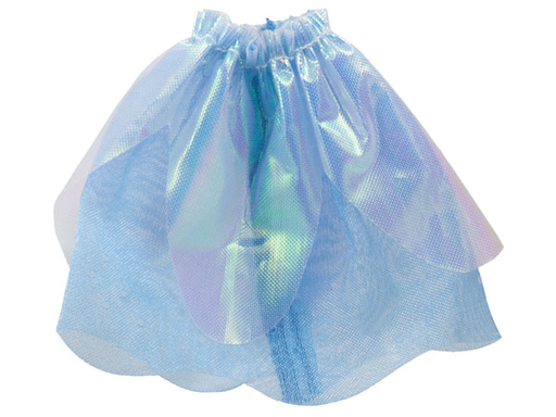 [P 22499 (Medium Blue)] Belville, Clothes Skirt Long, Sheer with Iridescent Layer