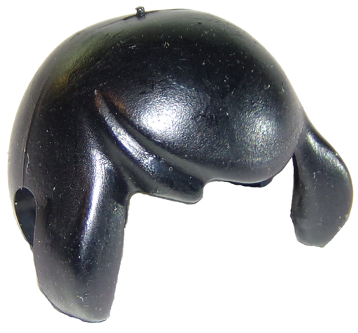 [P x196 (Black)] Homemaker Figure / Maxifigure Headgear Hair Long