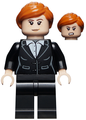 [M sh0740 (No Colour)] Pepper Potts - Black Suit, Dark Orange Ponytail