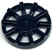 [P 18978b (Black)] Wheel Cover 10 Spoke - for Wheel 18976
