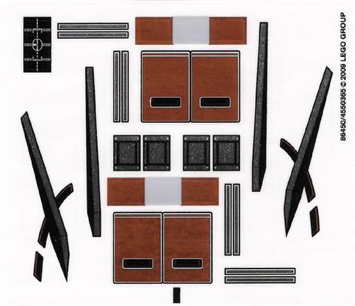 [P 7753stk01 (No Colour)] Sticker Sheet for Set 7753 - (86450/4550365)