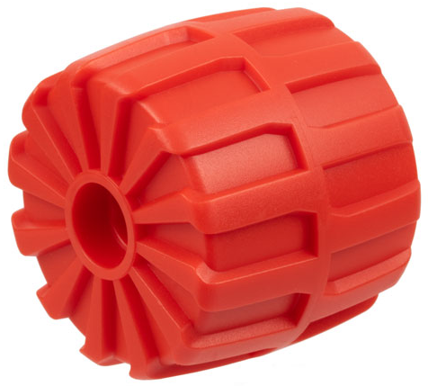 [P 2593 (Red)] Wheel Hard Plastic Medium (35mm D. x 31mm)