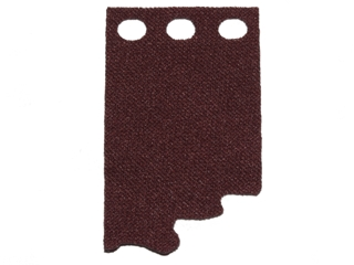 [P 36964 (Dark Brown)] Cloth Curtain Stepped with 3 Holes - Spongy Stretchable Fabric