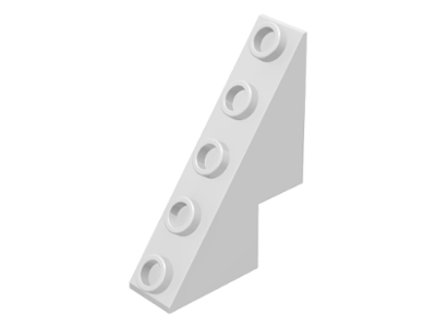 [P 6044 (White)] Slope 53 3 x 1 x 3 1/3 with Studs on Slope