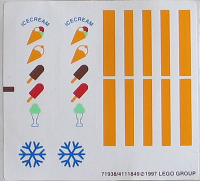 [P 5847stk01 (No Colour)] Sticker Sheet for Set 5847 - (71938/4111849)