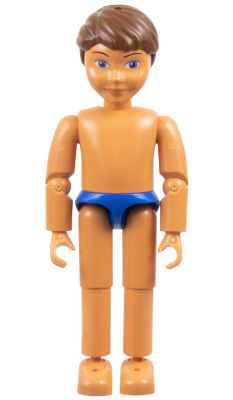 [M belvmale17 (No Colour)] Belville Male, Child Boy - Blue Swimsuit, Brown Hair (4111836)