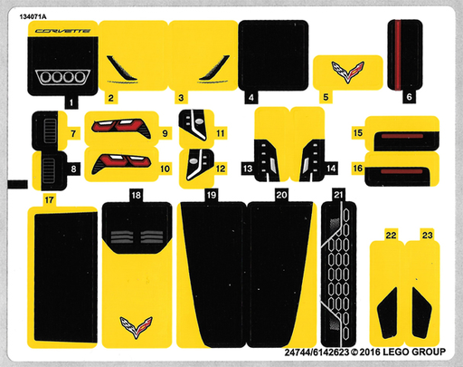[P 75870stk01 (No Colour)] Sticker Sheet for Set 75870 - (24744/6142623)