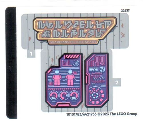[P 76253stk01 (No Colour)] Sticker Sheet for Set 76253 - (10101783/6421933)