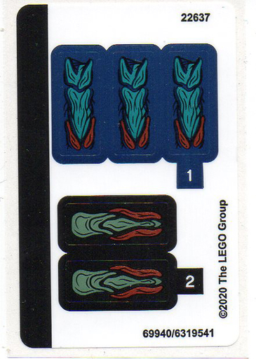 [P 76145stk01 (No Colour)] Sticker Sheet for Set 76145 - (69940/6319541)